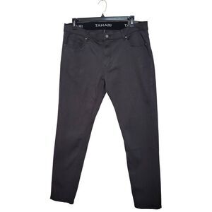 Tahari Everyday Pant Men's Sz 38×32 Forged Iron Gray Skinny Fit Stretch 5-Pocket